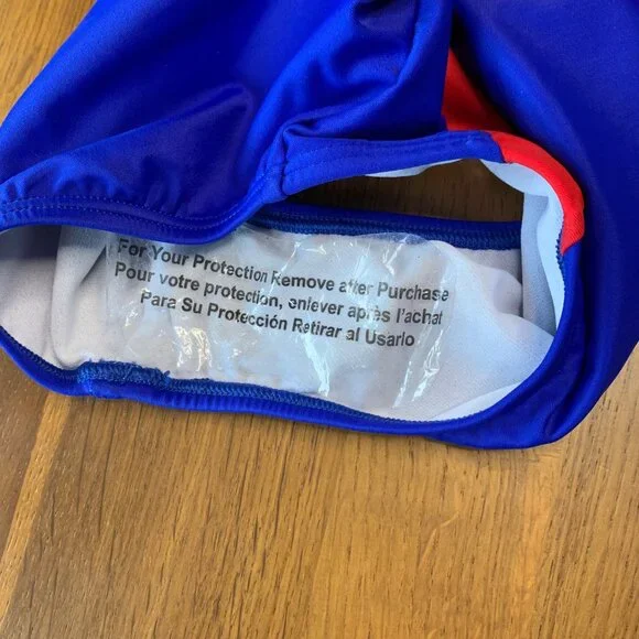 SPEEDO Performance Swimsuit Girls 12 One Piece Blue Swim Team NWT NEW Keyhole - Picture 7 of 9